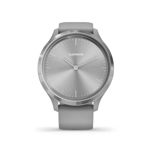Viedpulkstenis vivomove 3, 44MM, Silver Stainless Steel Bezel with Powder Gray Case and Silicone Band | 010-02239-20