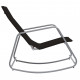 Dārza šūpuļkrēsls, melns, 95x54x85 cm, tekstilēns