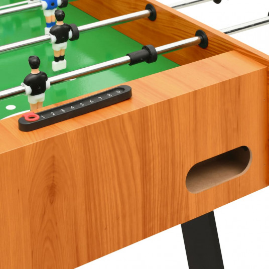 Futbola galds, salokāms, 121x61x80 cm, gaiši brūns