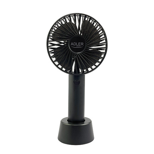 Adler ventilators AD 7331b portatīvais mini ventilators USB, ātrumu skaits 3, 4,5 W, diametrs 9 cm, melns