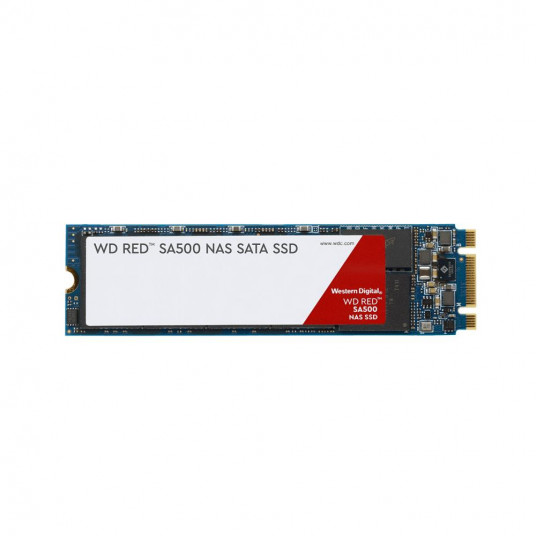 SSD | WESTERN DIGITAL | Red | 500GB | M.2 | SATA 3.0 | Rakstīšanas ātrums 530 Mb / sek | Lasīšanas ātrums 560 Mb / s | MTBF 2,000,000 stundas | WDS500G1R0B