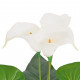 Mākslīgais augs, kalla llilija ar podiņu, 45 cm, balta
