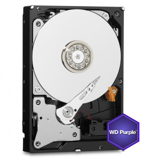 Cietais disks | WESTERN DIGITAL | purple | 1TB | SATA 3.0 | 64 MB | 5400 RPM | 3,5 | WD10PURZ