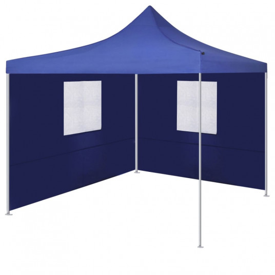 Saliekama telts ar 2 sienām, 3x3 m, zila