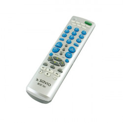 Savio RC-02 universāls tālvadības televizors / DVD / SAT / VCR / AUX / CABLE / DVB-T / 7 in 1 / Sudrabs