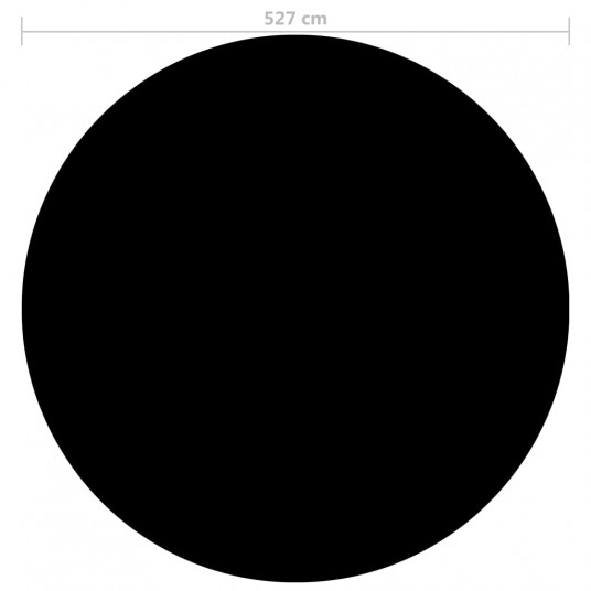 Baseina pārklājs, 527 cm, PE, melns
