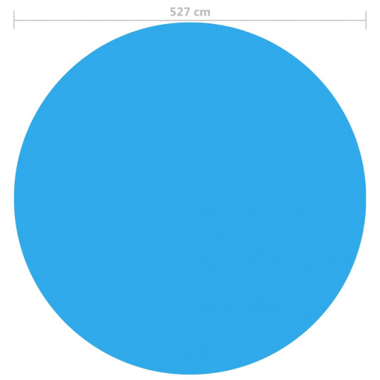 Baseina pārklājs, 527 cm, PE, zils
