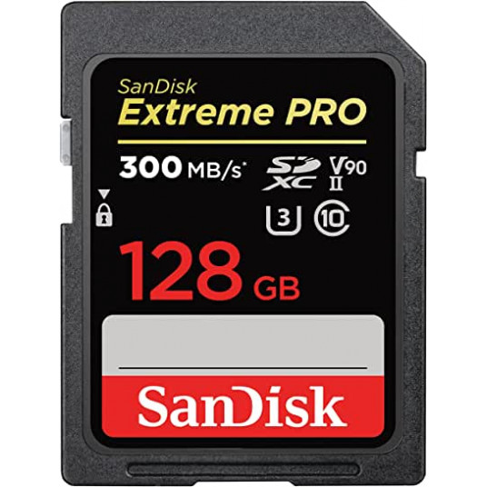 SanDisk ExtremePRO SDXC V90 128G 300 MB UHS-II SDSDXDK-128G-GN4IN