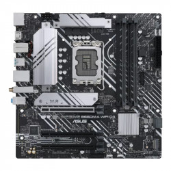 Asus PRIME B660M-A WIFI D4 Procesoru saime Intel, Procesora ligzda LGA1700, DDR4 DIMM, Atmiņas sloti 4, Atbalstītie cietā diska saskarnes SATA, M.2, SATA savienotāju skaits 4, Chipset Intel B660, microATX