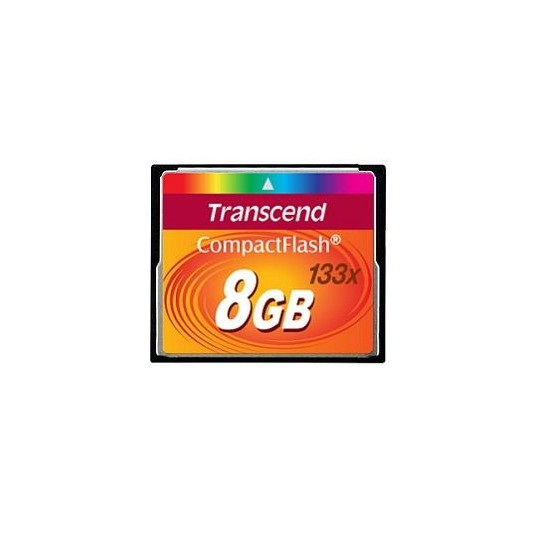MEMORY COMPACT FLASH 8GB/133X TS8GCF133 TRANSCEND