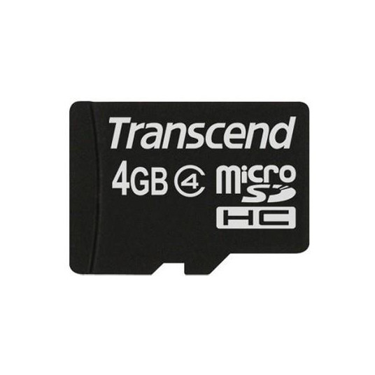 MEMORY MICRO SDHC 4GB/CLASS4 TS4GUSDC4 TRANSCEND