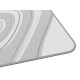 Genesis Mouse Pad Carbon 400 XXL logotips 300 x 800 x 3 mm, pelēks/balts