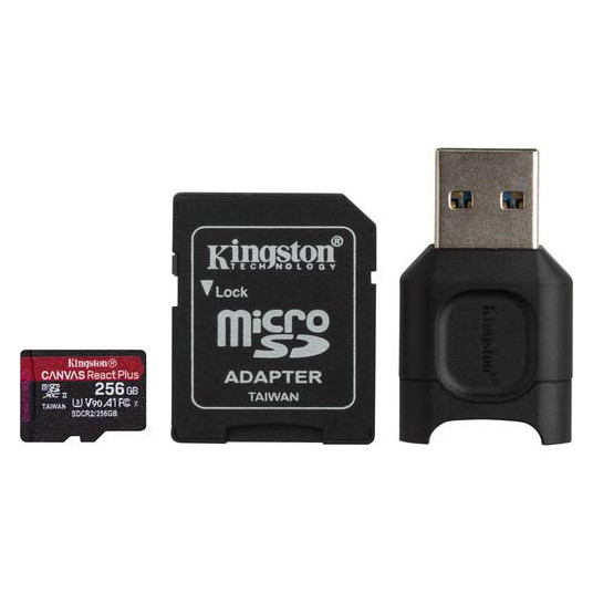 MEMORY MICRO SDXC 256GB UHS-II/W/READER MLPMR2/256GB KINGSTON
