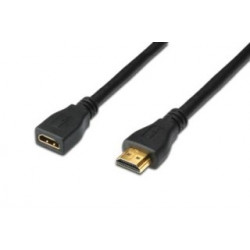 Kabelis Digitus HDMI High Speed extension cable, type A/M to type A/F 5,0m