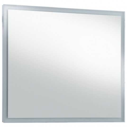 Vannasistabas sienas spogulis ar LED apgaismojumu, 60x50 cm