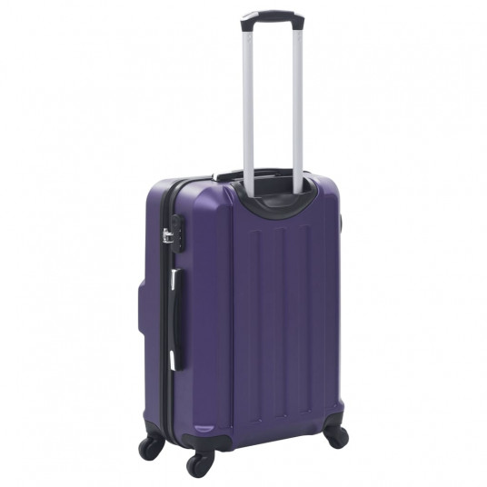 Cieto koferu komplekts, 3 gab., ABS, violets