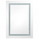 Vannasistabas skapītis ar spoguli un LED, 50x13x70 cm, balts