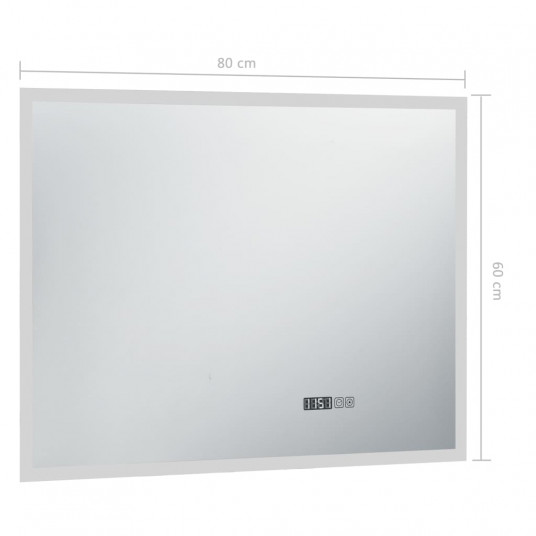 Vannasistabas spogulis ar LED un skārienu sensoru, 80x60 cm
