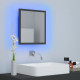 Vannasistabas spogulis, LED, pelēks, 40x8,5x37 cm