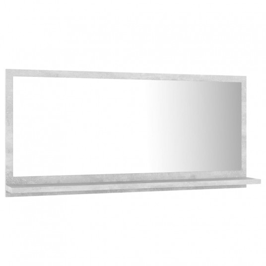 Vannasistabas spogulis, betona pelēks, 80x10,5x37 cm