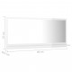 Vannasistabas spogulis, spīdīgi balts, 80x10,5x37 cm