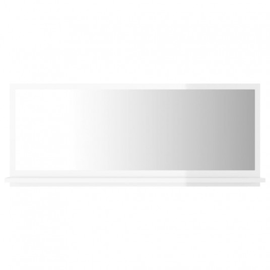 Vannasistabas spogulis, spīdīgi balts, 90x10,5x37 cm