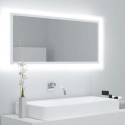 Vannasistabas spogulis, LED, balts, 100x8,5x37cm, skaidu plātne