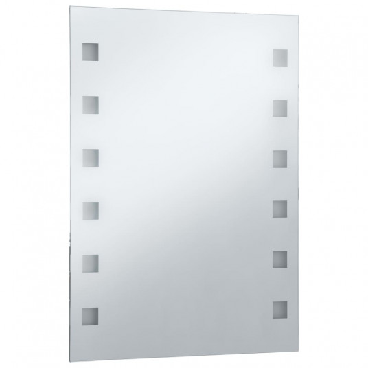 Vannasistabas sienas spogulis ar LED apgaismojumu, 60x80 cm