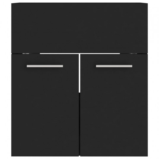 Izlietnes skapītis, melns, 41x38,5x46 cm, skaidu plāksne