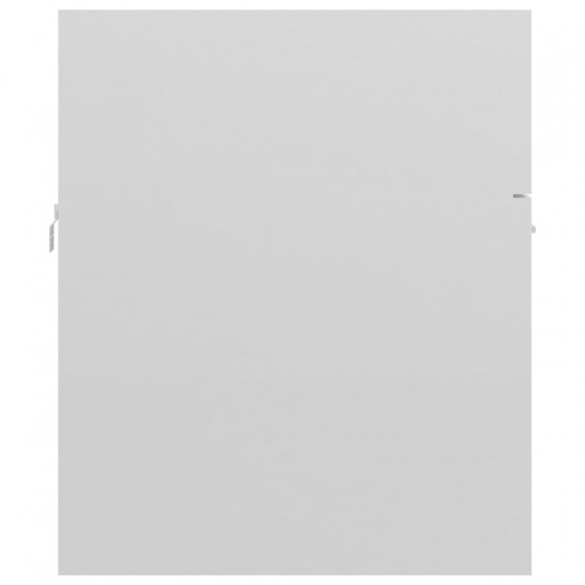 Izlietnes skapītis, spīdīgi balts, 80x38,5x46 cm, skaidu plātne