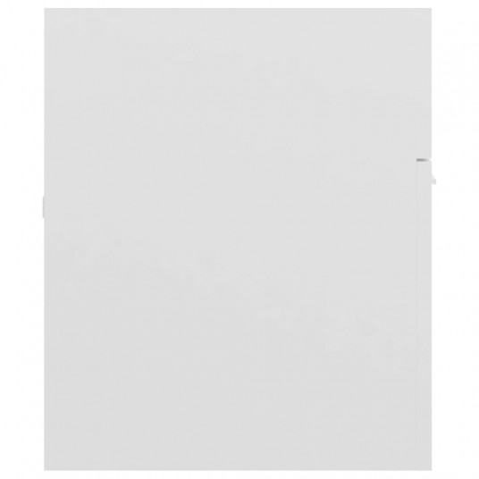 Izlietnes skapītis, spīdīgi balts, 100x38,5x46cm, skaidu plātne