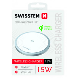 Swissten 15 W bezvadu lādētājs ar USB-C 1,5 m kabeli