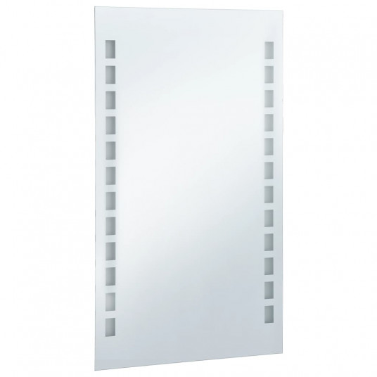 Vannasistabas sienas spogulis ar LED apgaismojumu, 50x60 cm