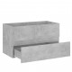 Izlietnes skapītis, betona pelēks, 80x38,5x45 cm, skaidu plātne