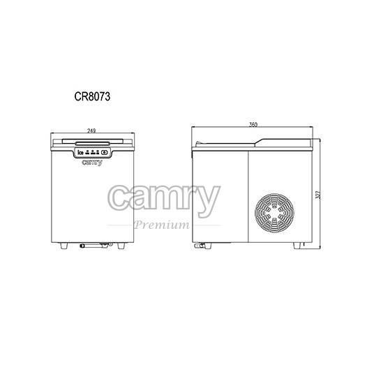 Saldējuma aparāts Camry CR 8073