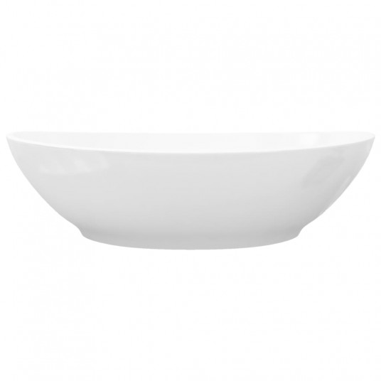 Izlietne, ovāla forma, balta keramika, 40x33 cm