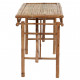 Saliekams dārza galds, 115x50x75 cm, bambuss