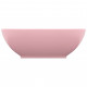 Izlietne, ovāla forma, 40x33 cm, matēta rozā keramika