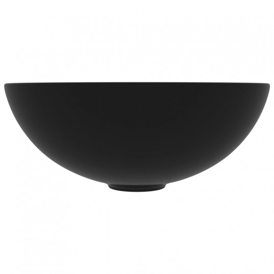 Vannasistabas izlietne, apaļa, matēta melna keramika
