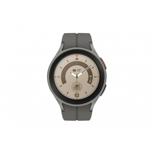 Viedais Pulkstenis Samsung Galaxy Watch5 Pro 45mm Gray Titanium R925 LTE
