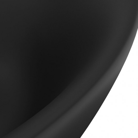 Izlietne, 58,5x39 cm, ovāla, matēta melna keramika