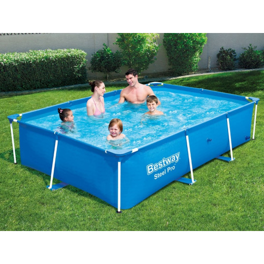 BESTWAY karkasa baseins ar tērauda rāmi 259x170x61cm 56403