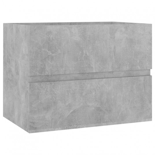 Izlietnes skapītis, betona pelēks, 60x38,5x45 cm, skaidu plātne