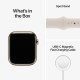 Viedais Pulkstenis Apple Watch Series 8 GPS, 41mm LTE Gold Stainless Steel Case with Starlight Sport Band MNJC3UL/A