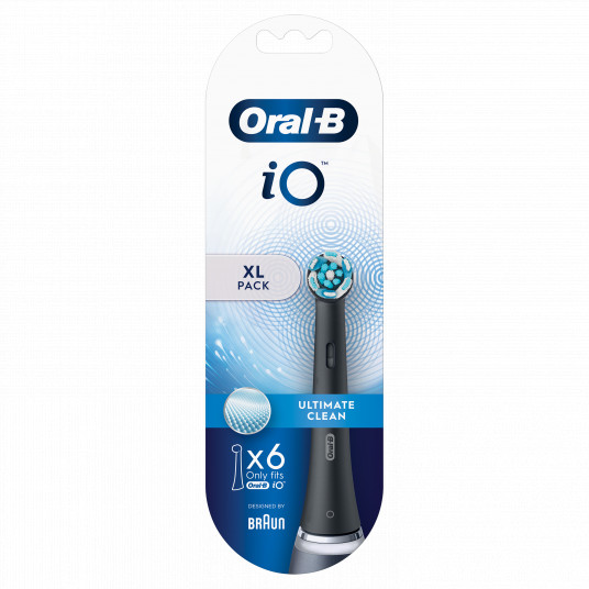 Zobu birstes uzgaļi Oral-B CB-6 iO Ultimate Clean Black XL