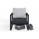 Atzveltnes krēsls Hanah Home MTLBHC70001 - Antracīts