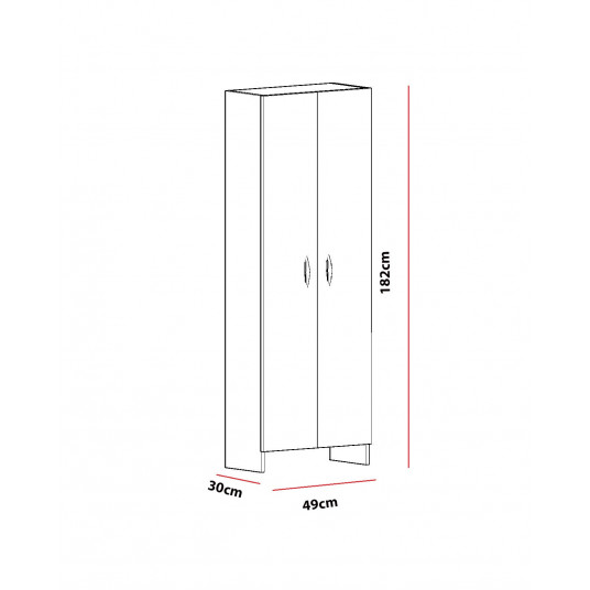 Skapis Hanah Home Atlantis - Baltums