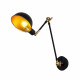 Sienas lampa Opviq Sivani - MR-658 - Melns, zelts