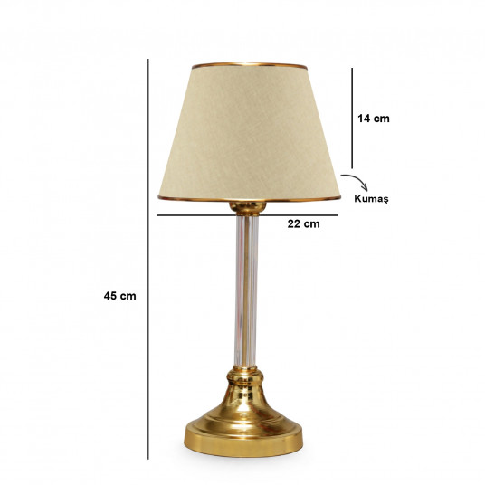 Galda lampa Opviq AYD-2980 - Bēša