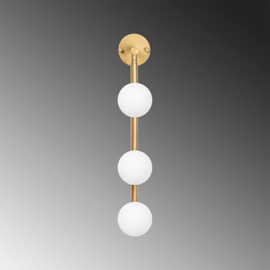 Sienas lampa Opviq Domino - 11045 - Spīdīgs zelts